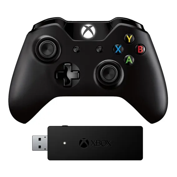 Controle Xbox One Com Adaptador Para Pc - Preto Foto 1