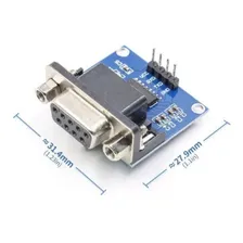 Conversor Rs232 Ttl Max3232 Serial Db9 Femea Arduino Nodemcu Foto mini 4