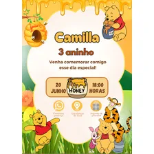 Convite Digital Aniversário Cor Laranja-escuro Foto mini 1