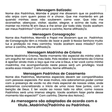 Convite Padrinhos Batizado Casamento Crisma Consagração Foto mini 3
