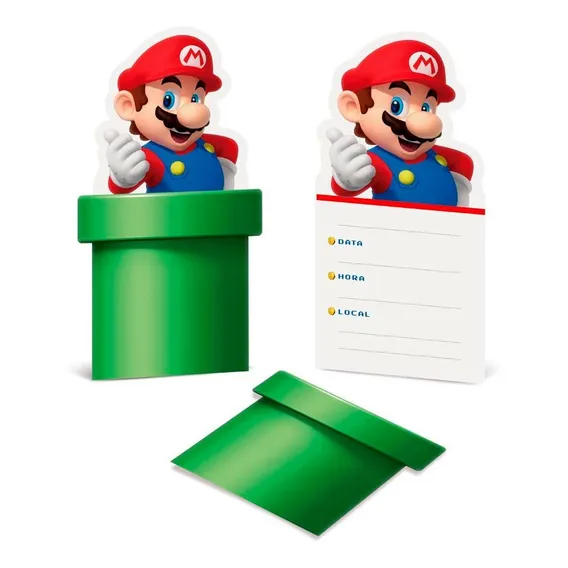 Convite Super Mario Cromus 8und Foto 1