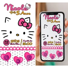 Convite Virtual Pdf Hello Kitty Aniversario Katon Design Foto mini 2