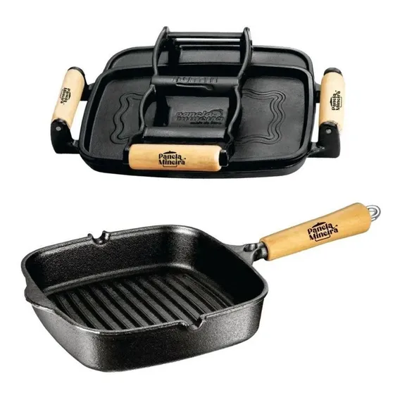 Cook Grill E Sanduicheira Real Ferro Fundido -panela Mineira Foto 1