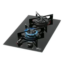 Cooktop 1 Boca Fischer Fit Line Vidro Tripla Chama Preto Foto  mini 1