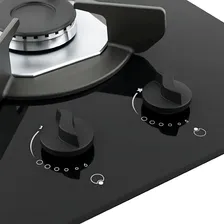 Cooktop 2 Bocas Safe Vidro Preto 27001201 - Fogatti Foto mini 4