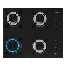 Cooktop 4 Bocas A Gás Fischer Fit Line Preto Bivolt Foto mini 4