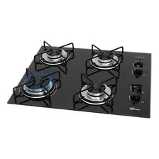 Cooktop 4 Bocas A Gás Fischer Fit Line Preto Bivolt Foto mini 1