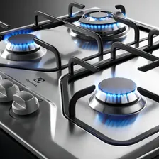 Cooktop 4 Bocas À Gás Electrolux Gt60x Bivolt Inox Foto mini 2