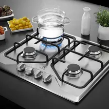 Cooktop 4 Bocas À Gás Electrolux Gt60x Bivolt Inox Foto mini 4