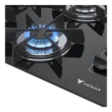 Cooktop 4 Bocas Venax Volare Preto Gas Glp Foto mini 2