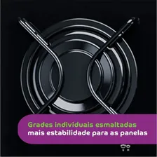 Cooktop 5 bocas a gás preto Cd075ae Consul Foto mini 4