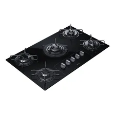 Cooktop 5 bocas a gás preto Cd075ae Consul Foto mini 1