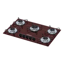Cooktop 5 Bocas Chamalux Ultra Chama Trempe Aramada Cor Marrom Foto  mini 1