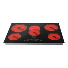 Cooktop 5 Bocas Elétrico Philco Pct05vc Volcano 8400w 220v Cor Preto Foto mini 1