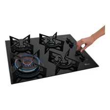 Cooktop A Gás Fischer 4 Bocas Fit Line Tripla Chama Foto mini 4