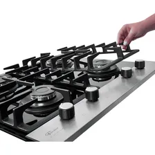 Cooktop A Gás Fischer 4 Bocas Platinium Trempe Ferro Fundido Foto mini 4