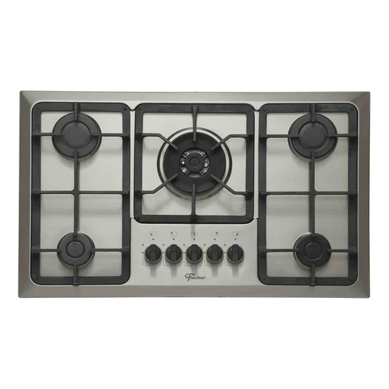 Cooktop A Gás Fischer 5 Bocas Tripla Chama Infinity Bivolt Foto 1