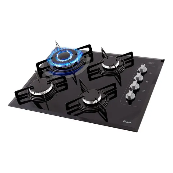 Cooktop a Gás Philco 4 Queimadores Superautomático PCT04TC Bivolt Foto 1