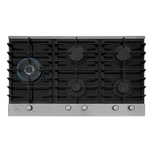 Cooktop A Gás Tripla Chama Fischer Vidro 5 Bocas Platinium Foto mini 2