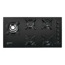 Cooktop Brastemp 5 Bocas Gás Automático Brbdt85aeuna Bivolt Cor Preto 110V/220V Foto mini 3