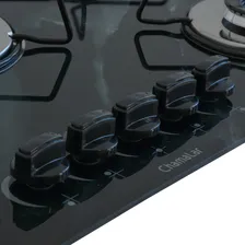 Cooktop Chamalar 5 Bocas Tripla Chama Vidro Preto 110V/220V Foto mini 4