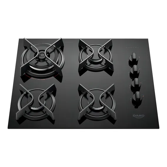 Cooktop Dako 4 Bocas A Gás Supreme Cor Preto Bivolt Foto 1