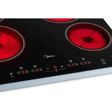 Cooktop Elétrico Midea Vitrocerâmico 4 Bocas Cor Preto 220V Foto mini 3