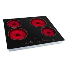 Cooktop Elétrico Midea Vitrocerâmico 4 Bocas Cor Preto 220V Foto mini 1