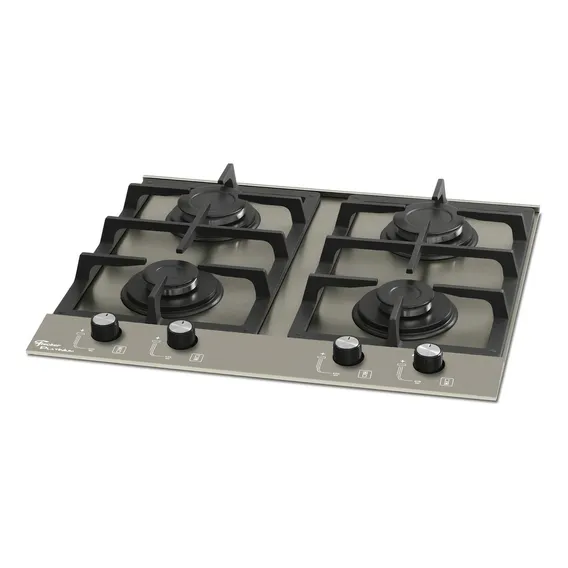 Cooktop Fischer 4 Queimadores Platinium Aço Escovado Bivolt Foto 1