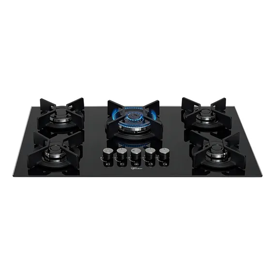 Cooktop Fischer 5 Bocas Tripla Chama Infinity Gás Preto Foto 1
