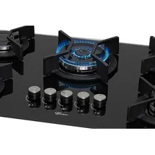 Cooktop Fischer 5 Bocas Tripla Chama Infinity Gás Preto 110v/220v Foto mini 2
