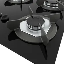 Cooktop Fogatti Safe Ferro Fundido 4 Bocas A Gas Cor Preto Bivolt Foto mini 3