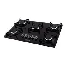 Cooktop À Gás Philco Cook Chef 5 Bocas Vidro Temperado-biv Cor Preto 110v/220v Foto mini 1