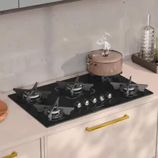 Cooktop Itacook Itatiaia 5 Bocas Preto Foto mini  2
