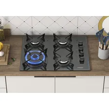 Cooktop Midi Pop Art Itatiaia 4q Tripla Chama Preto Bivolt Foto mini 2