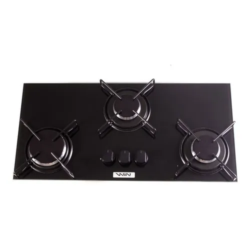 Cooktop Win 3 Queimadores de Embutir Acendimento Automático Preto Foto 1