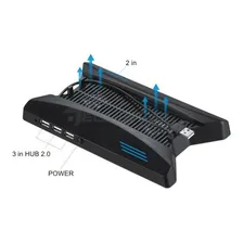 Cooler Compatível Ps4 Pro Suporte Carregador Hub 3 Usb Base Foto mini  3