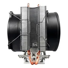 Cooler Duplo Cpu Dual Fan Pc Intel 775 1151 1155 Amd Am3 Am4 Led Vermelho Foto mini 4