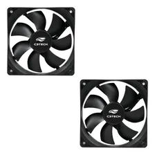Cooler Fan 8cm 80mm Ventoinha Pc Gabinete Gamer - Kit 2 Led 3 Pinos Placa Mãe Foto mini 1
