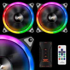 Cooler Fan Aigo Dr12 Pro Rgb D/face 2 Fans +controladora +ir Foto mini 2