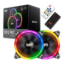 Cooler Fan Aigo Dr12 Pro Rgb D/face 2 Fans +controladora +ir Foto mini 1