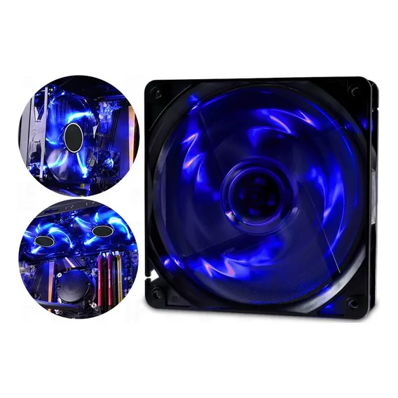 Cooler Fan Led 120x120x25 12cm 120mm Gabinete Ventoinha Foto 1