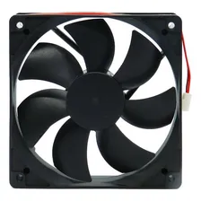 Cooler Fan Preto 120x120x25 12cm 120mm Gabinete Ventoinha Foto mini  3
