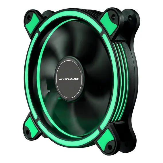 Cooler Fan Ring 12cm Mymax Spectrum Led Verde Foto 1