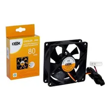 Cooler Para Gabinete 8 Cm 80mm 80x80x25mm 2 Plugues Foto mini 1