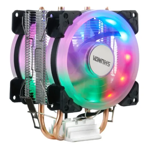 Cooler Universal Fan Duplo Led Rgb Processador Intel/amd Foto 1