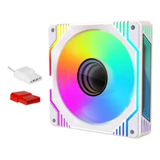 Cooler Ventoinha Pc 120mm Lex4 Infinity Snow Rgb Raibow Foto mini 1