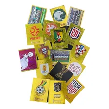 Copa 2022 - Kit Todas Figurinhas Brilhantes Douradas Album Personagem Figurinhas Brilhantes Copa 2022 Foto mini 1