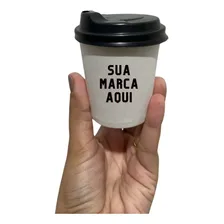 Copo 100  Em Papel Personalizado C/ Tp Bico - 100 Unidades Cor Branco Foto  mini 1