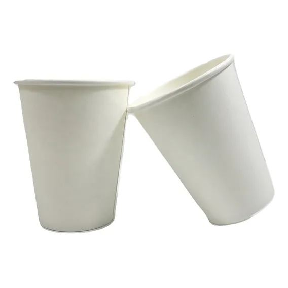 Copo 100  Térmico Papel Branco Liso Biodegradável - 500 Un Não Personalizado Foto 1